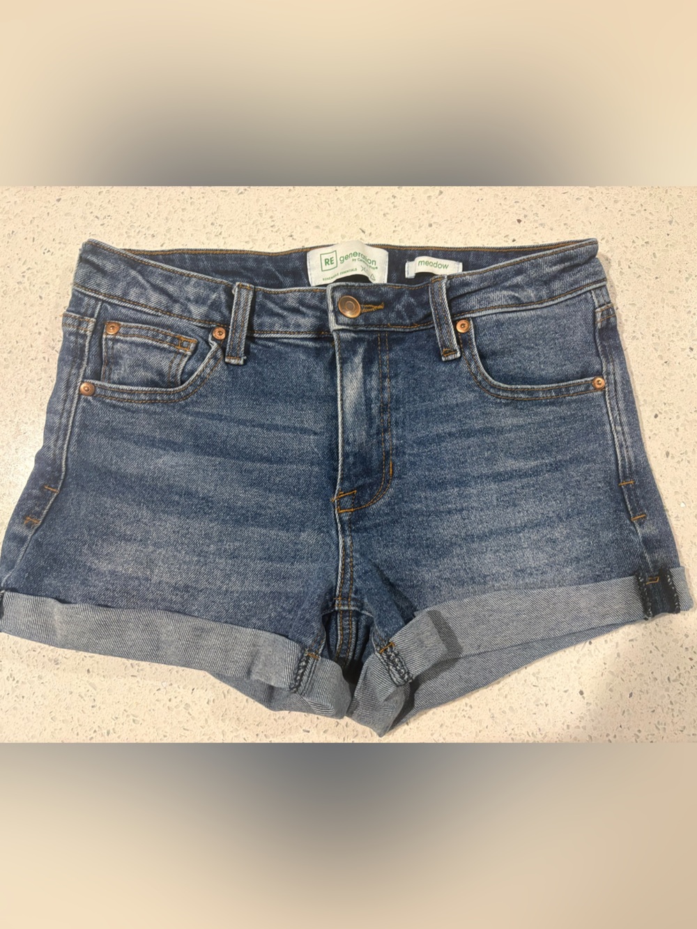 RE generation by Celebrity Pink "Meadow" Cuffed Denim Shorts Size 3